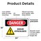 Signmission Sodium Hypochlorite Danger Sign, Plastic, 24in W x 18in L, 2PK OS-2PACK-DS-P-1824-L-1577 - alternate 5